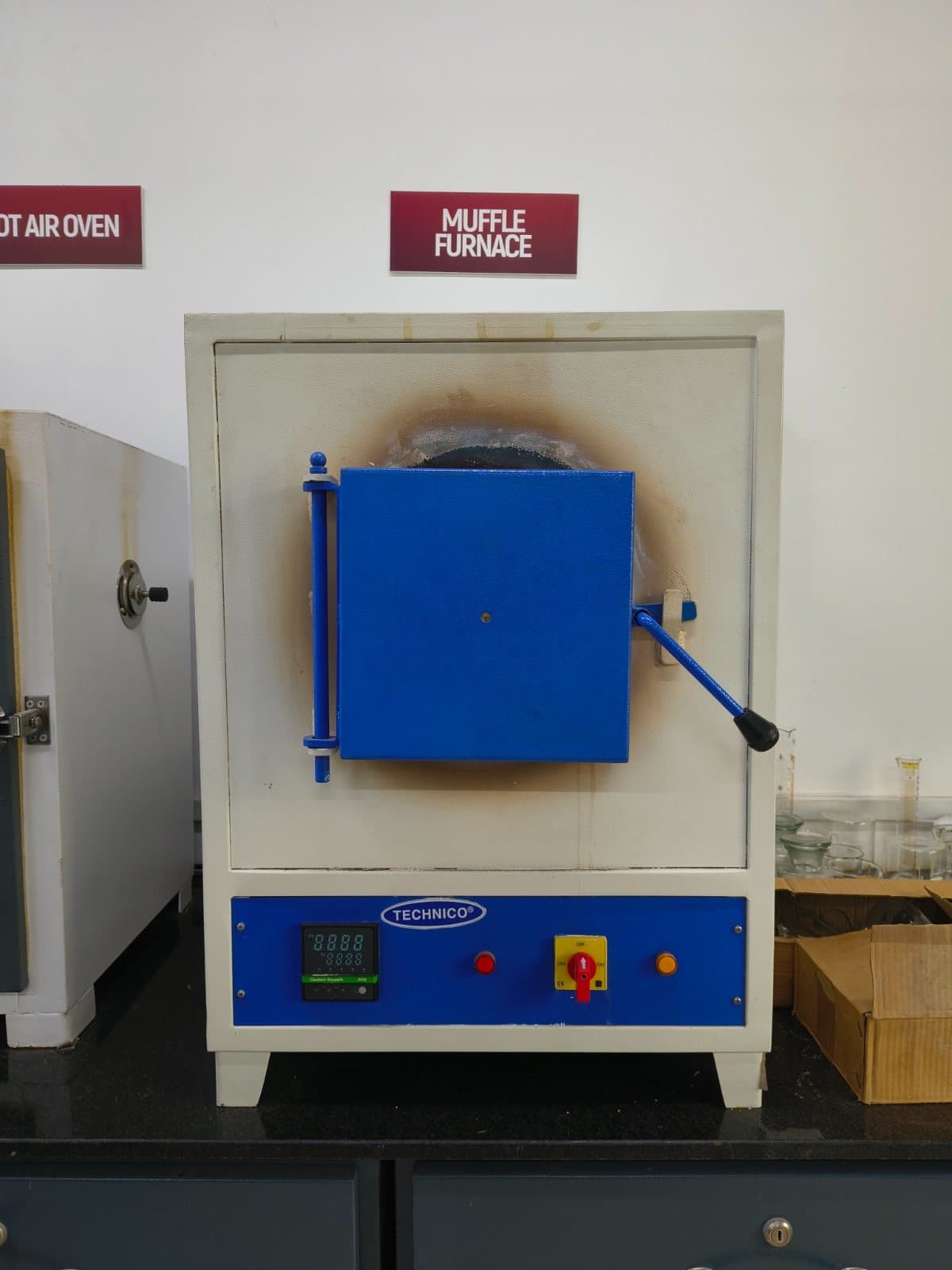 Muffle Furnace in the Research Hub lab